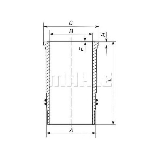 Kolbenschmidt Repair Set, piston/sleeve to suit Mercedes-Benz