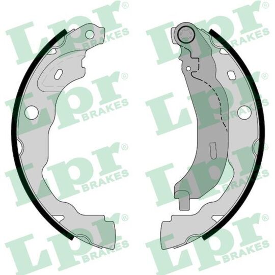 Lpr Brake Shoe Set to suit Mitsubishi, Mercedes-Benz, Nissan