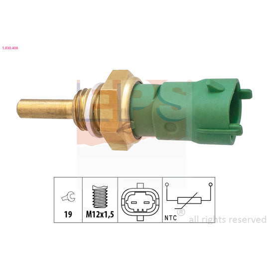 Eps 1.830.408 Sensor, fuel temperature to suit Renault Trucks
