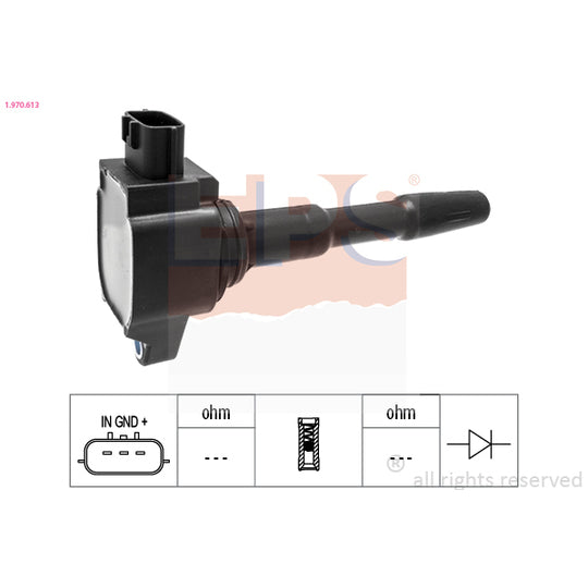 Eps Ignition coil to suit Mercedes-Benz, Nissan, Hitachi