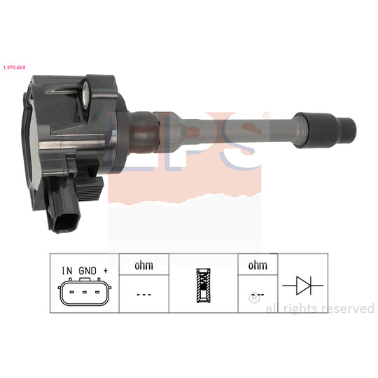 Eps Ignition coil to suit Honda, Hitachi