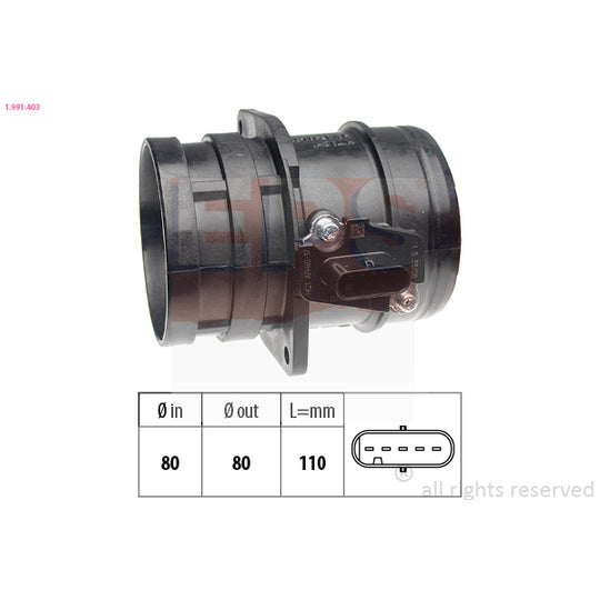 Eps Air Flow Sensor to suit Audi, VW, Hitachi