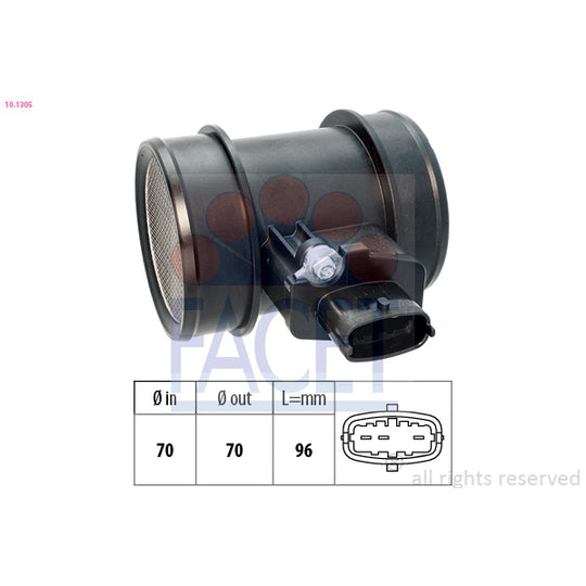 Facet Air Mass Sensor to suit Hitachi, Opel, Vauxhall
