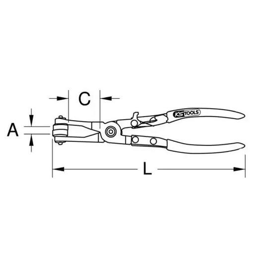 Ks Tools Pliers, hose clamp