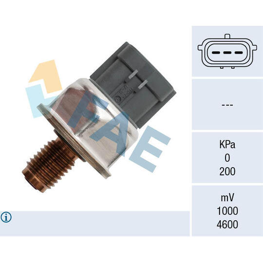 Fae Sensor, fuel pressure to suit Ford, Peugeot, Citroën