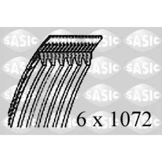 Sasic V-Ribbed Belt to suit Mitsubishi, Audi, VW