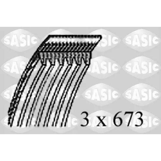 Sasic V-Ribbed Belt to suit Ford, Hyundai, Kia