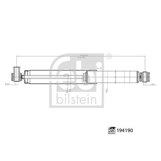 Febi Bilstein Shock Absorber to suit Ford