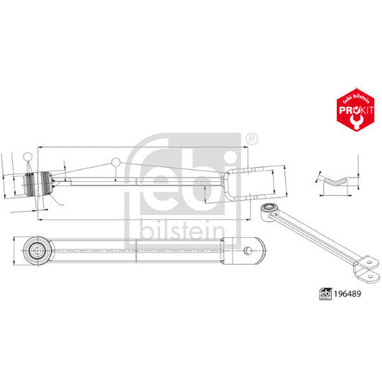Febi Bilstein 196489 Rod/Strut, stabiliser to suit Daf