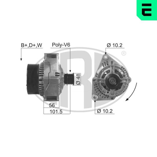 Era Alternator to suit Mercedes-Benz