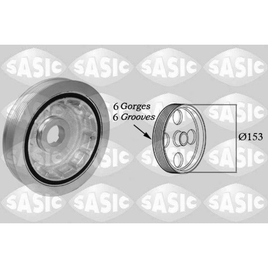 Sasic Belt Pulley, crankshaft to suit Ford, Peugeot, Citroën