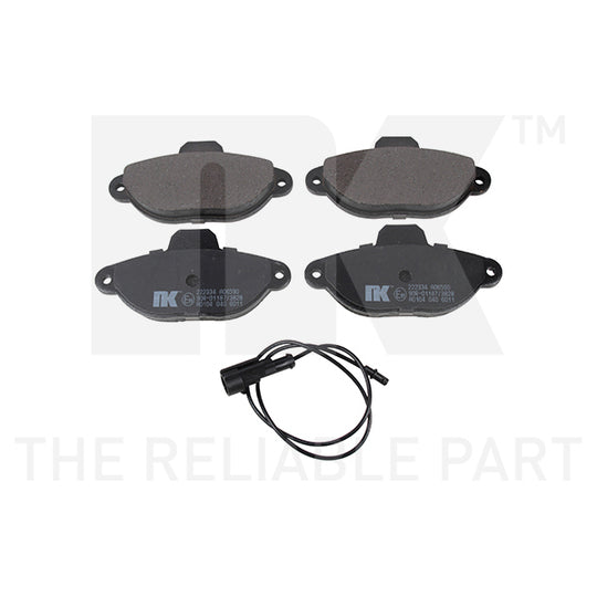 Nk Brake Pad Set, disc brake to suit Ford, Fiat, Lancia