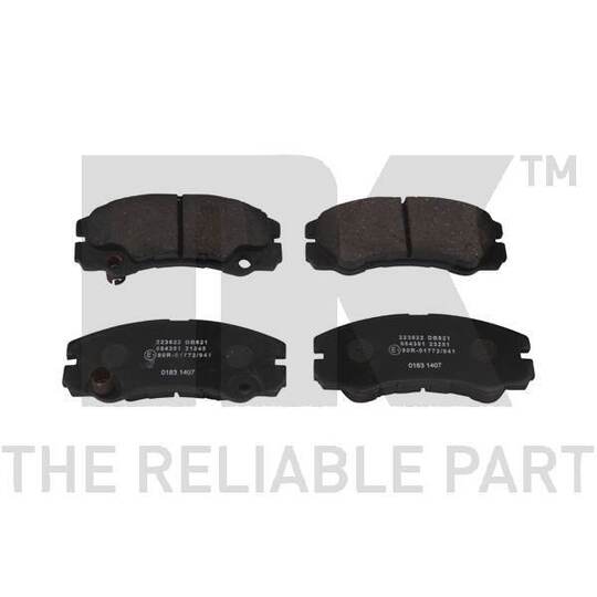Nk Brake Pad Set, disc brake to suit Opel, Vauxhall