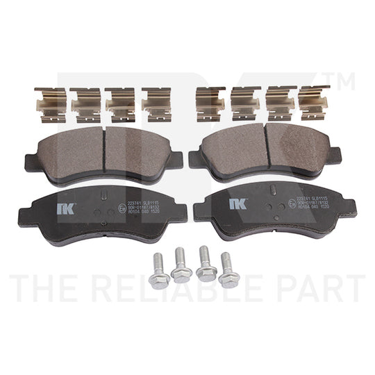Nk Brake Pad Set, disc brake to suit Peugeot, Citroën, Opel