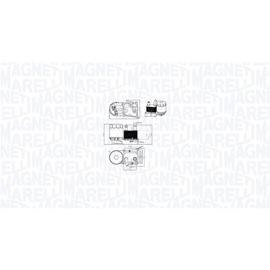 Magneti Marelli Oil Cooler, engine oil to suit Ford