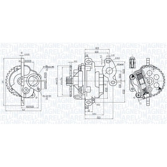 Magneti Marelli Oil pump to suit Ford, Peugeot, Fiat