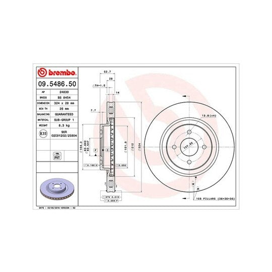 Magneti Marelli Brake Disc to suit Ford