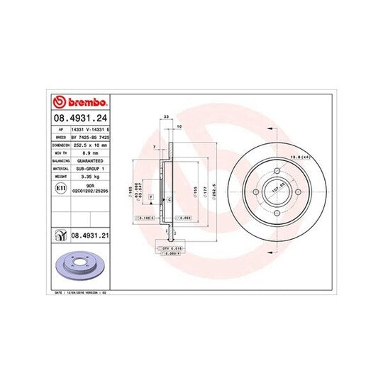 Magneti Marelli Brake Disc to suit Ford