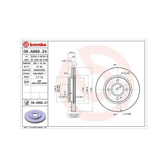 Magneti Marelli Brake Disc to suit Ford