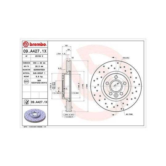 Magneti Marelli Brake Disc to suit Ford, Land Rover, Volvo