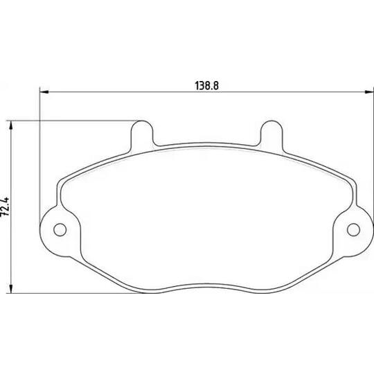 Magneti Marelli Brake Pad Set, disc brake to suit Ford