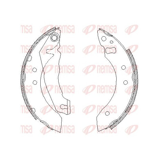 Remsa Brake Shoe to suit Ford