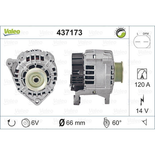 Valeo Alternator to suit Audi, VW, Skoda