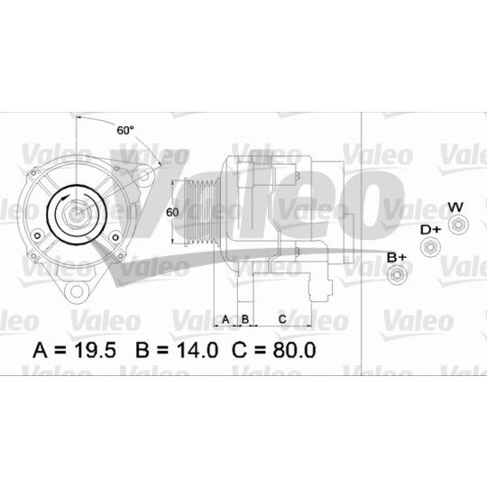 Valeo Alternator to suit Ford