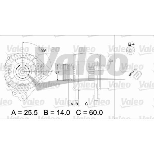 Valeo Alternator to suit Audi, VW, Seat