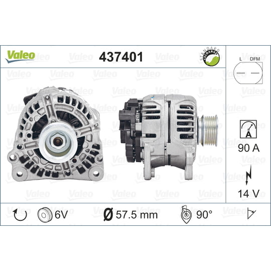Valeo Alternator to suit Audi, VW, Seat