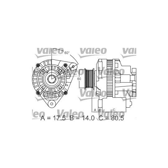 Valeo Alternator to suit Mitsubishi, Ford