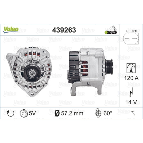Valeo Alternator to suit Audi, VW, Skoda