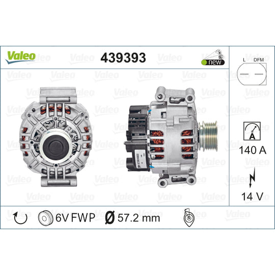 Valeo Alternator to suit Audi, VW, Seat
