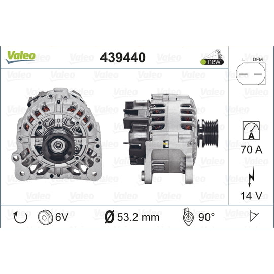 Valeo Alternator to suit Audi, VW, Seat