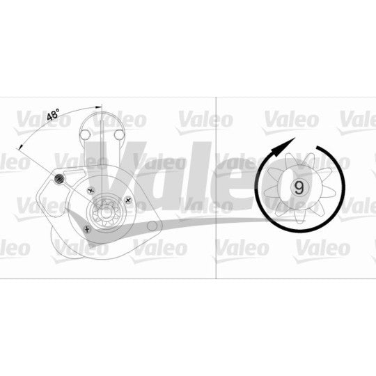 Valeo Starter to suit Hitachi, Opel