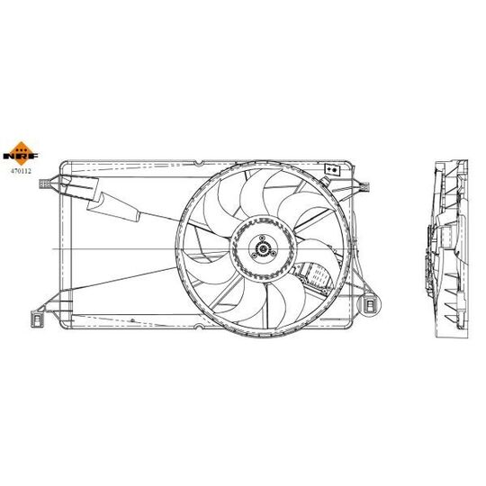 Nrf Fan, radiator to suit Ford