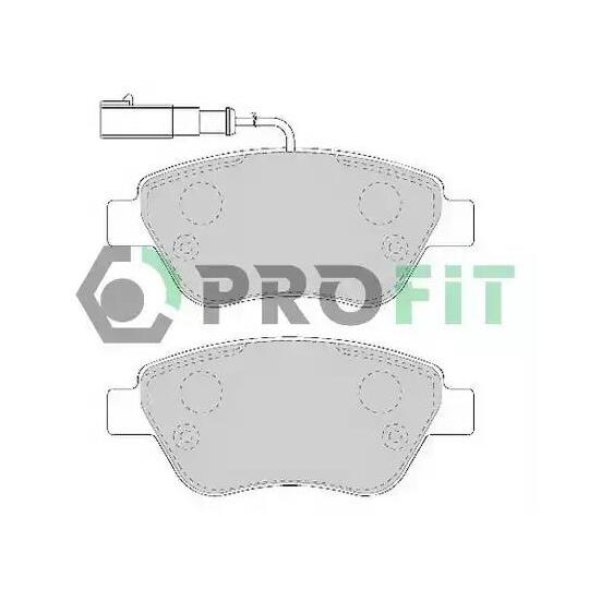 Profit Brake Pad Set, disc brake to suit Fiat, Alfa Romeo, Lancia