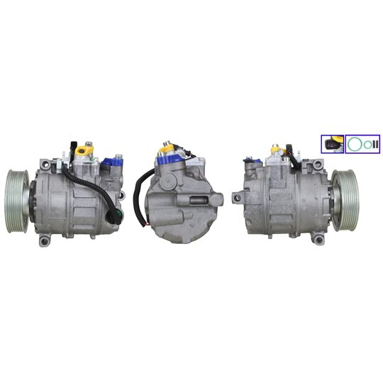 Elstock Compressor, air conditioning to suit Audi, VW