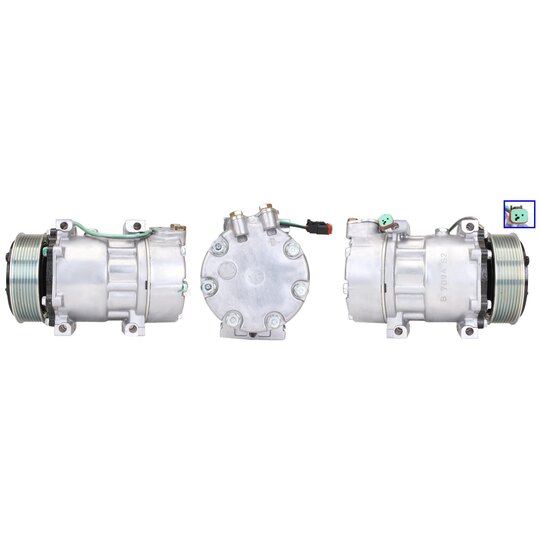 Elstock Compressor, air conditioning to suit Scania