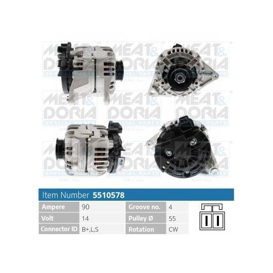 Meat & Doria Alternator to suit Mitsubishi