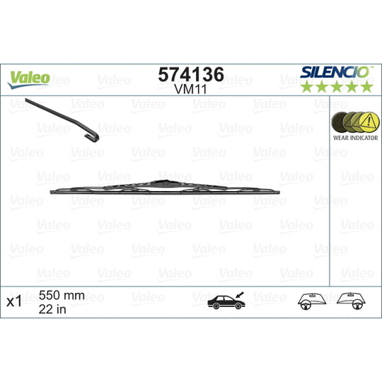 Valeo Wiper Blade to suit Toyota, Ford, VW