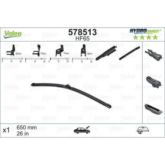 Valeo Wiper Blade to suit Ford, Audi, VW