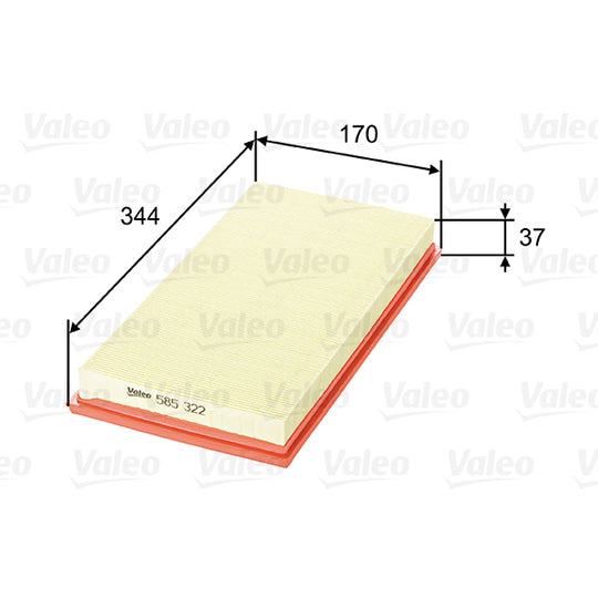 Valeo Air filter to suit Ford, Volvo
