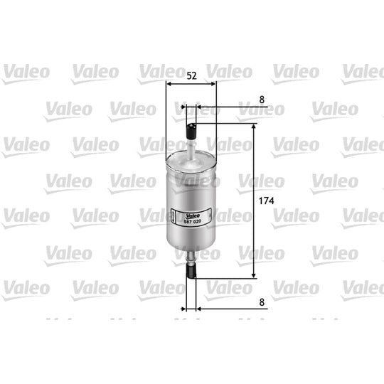 Valeo Fuel filter to suit Ford, Jaguar