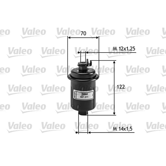 Valeo Fuel filter to suit Mitsubishi, Toyota, Mazda