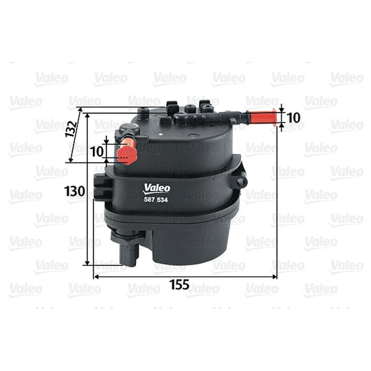 Valeo Fuel filter to suit Toyota, Ford, Mazda