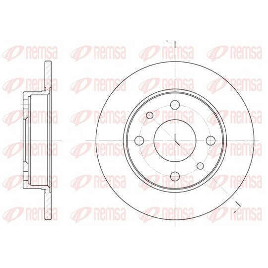 Remsa Brake Disc to suit Ford, VW, Fiat