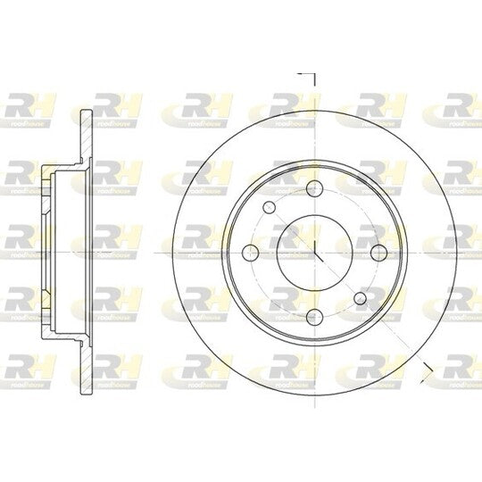 Roadhouse Brake Disc to suit Ford, VW, Fiat