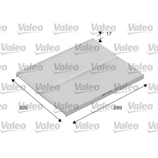 Valeo 698167 Filter, interior air to suit Mercedes-Benz, Chrysler, Opel
