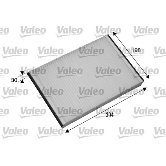 Valeo 698874 Filter, interior air to suit Chevrolet, Opel, Vauxhall